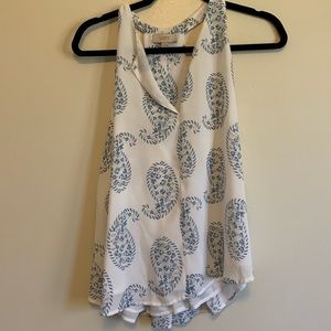 Loft Paisley Style Business Casual Top